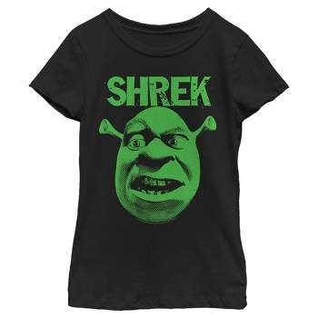 Girl's Shrek Big Face Eyebrow Raised T-Shirt