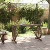 vidaXL Garden Table Burnt wood Solid fir wood Medium Durable - 3 of 4