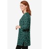 Woman Within Perfect Printed Three-Quarter-Sleeve Scoopneck Tunic - 4 of 4