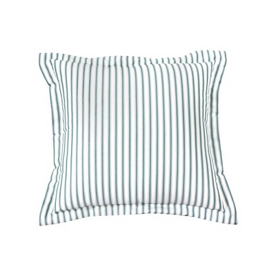 Crestwood Stripe Outdoor Deep Seat Pillow Back DuraSeason Fabric™ Turquoise - Threshold™