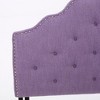 Contemporary Upholstered Headboard with Button Tufted Diamond Stitch & Nailhead Accents, Queen/Full Size Headboard -Christopher Knight Home - 4 of 4