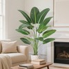 Artificial Bird of Paradise Plant 4/5/6FT (48/60/72 in) Fake Palm Tree for Indoor Outdoor Modern Decor Faux Plants - 2 of 4