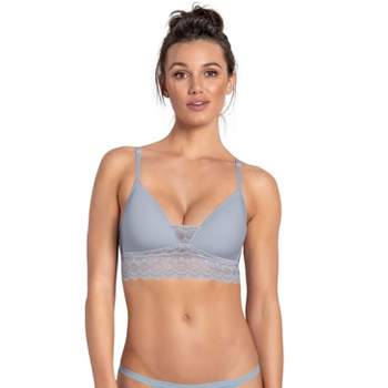 Leonisa Triangle Sheer Lace Bralette - Off-white 32b : Target