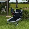 PAGED Folding Camping Chairs with Soft Padded Cushions Beach Chairs for Adults 180° Adjustable Reclining Lounger for Picnics, Balcony - 3 of 4