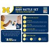 BabyFanatic Wood Rattle 2 Pack - NCAA Michigan Wolverines Baby Toy Set - 4 of 4