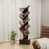 LIVAREEmlen 9 Tier Tree Bookshelf with Drawer Bookcase Modern Book Storage Free Standing Utility Organizer Shelves for Living Room Bedroom - 3 of 4