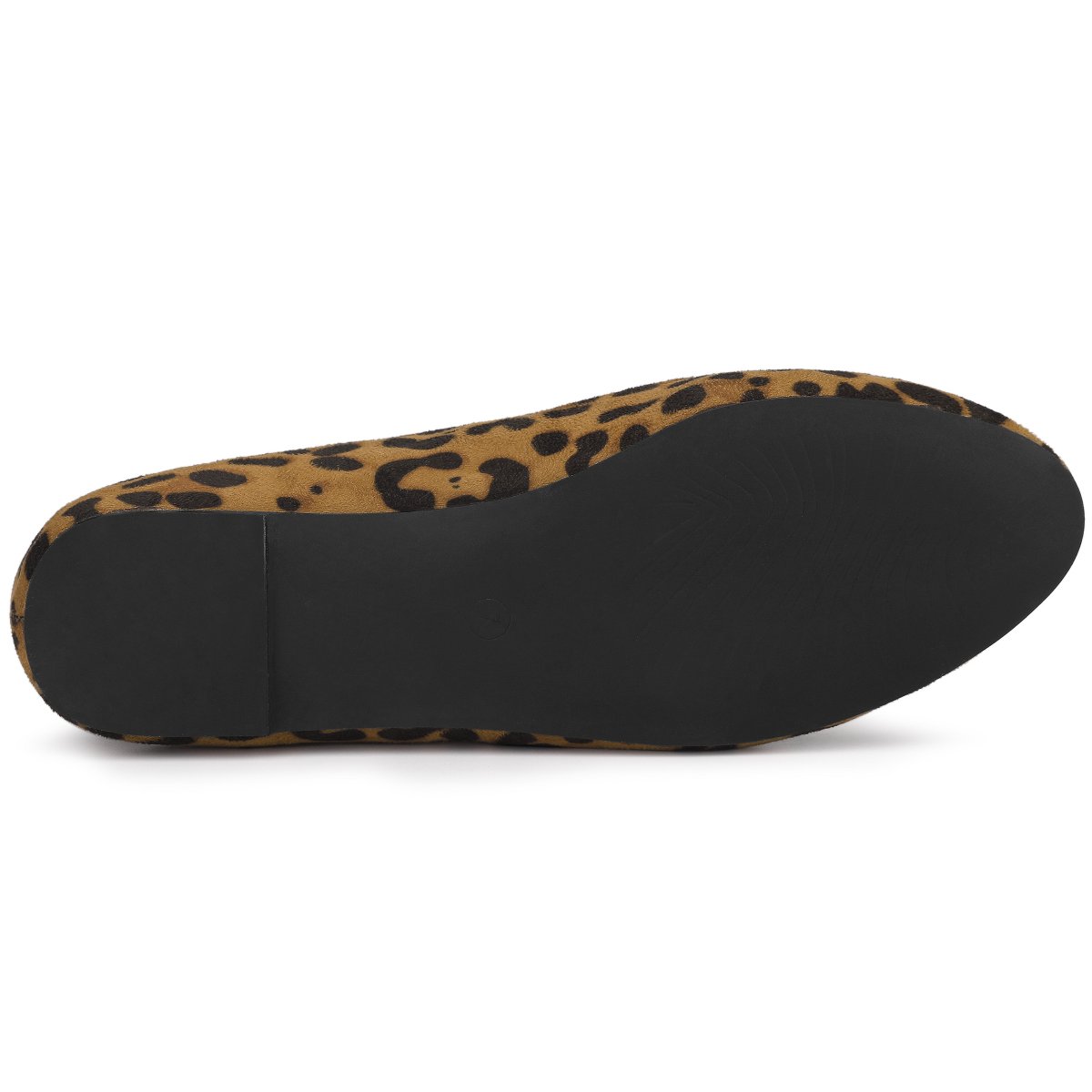 Обувь BLISSFUL STEP Women's Round Toe Slip on Ballet Flat Shoes Leopard 6 — фото 5