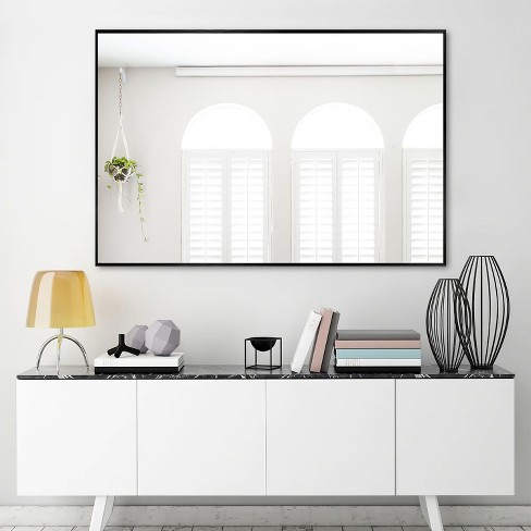 Metal Frame Rectangle Mirror Bathroom Vanity Mirror Large Wall Mirror ...