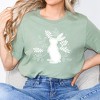 Simply Sage Market Women's Floral Bunny Short Sleeve Graphic Tee - 2 of 3