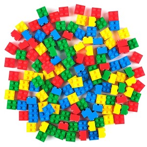 Strictly Briks Classic Bricks Starter Kit, Blue, Green, Red, and Yellow, 144 Pieces, 2x2 Inches, Building Creative Play Set - 1 of 4