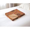 HomeRoots 50" X 70" Brown And Beige Abstract Cotton Quilted Kantha Throw Blanket with Embroidery - 2 of 4