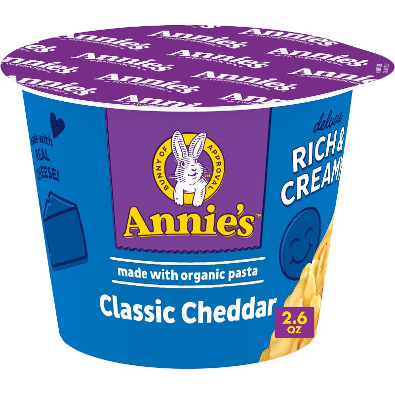 Annie&#39;s Classic Deluxe Microwavable Mac &#38; Cheese Cup - 2.6oz, 1 of 12
