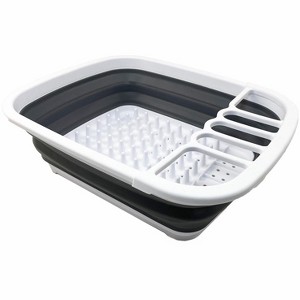 SAMMART 8L (2.11Gallons) Collapsible Plastic Dish Drainer - Foldable Drying Rack - 1 of 4