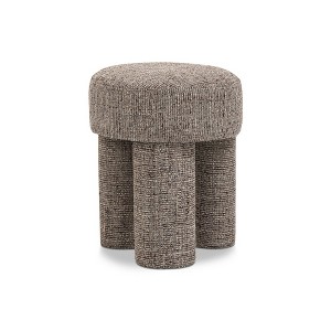 Meridian Furniture,Larson Polyester Fabric Ottoman/Stool - 1 of 4
