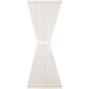 Tobacco Cloth Antique White Door Panel 72x40  VHC Brands - 1 of 4