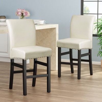 Mona Cushion Saddle Seat 24.84 Counter Height Barstool Hardwood/toasted  Walnut - Winsome : Target