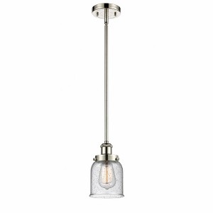 Bell - 1 Light Stem Hung Mini Pendant In Industrial Style-10 Inches Tall and 5 Inches Wide - 1 of 1
