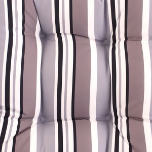 The Lakeside Collection Striped Outdoor Cushion Collection - Gray Stripe Chaise - 1 of 2