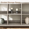 8-Cube Storage Organizer Bookshelf, 3-Tier Metal Horizontal Bookcase, 62-Inch Retro Console Bookshelf for Living Room and Low Storage Solutions - 4 of 4