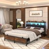 Aheaplus Platform Bed Frame with Reversible Storage Headboard and Charging Station - 4 of 4