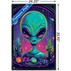 Trends International Shawna Stewart - Space Watcher Alien Framed Wall Poster Prints - 3 of 4