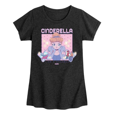 Girls' - Disney - Cinderella I Am A Dreamer Fitted Short Sleeve Graphic T-Shirt - image 1 of 4