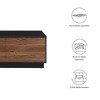 Modway Holden Coffee Table – 36 Inch Round Modern Center Table with Wood Top and Metal Legs for Living Room - 2 of 4