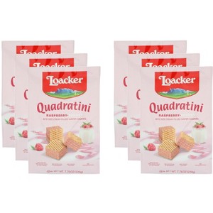 Loacker Quadratini Raspberry Yogurt - Pack of 6 - 7.76 oz - 1 of 2