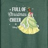 Women's - Disney - Full Of Christmas Cheer Tiana Lightweight French Terry Wide Neck Long Sleeve Shirt - 2 of 4