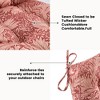 ARTPLAN Outdoor Chair Cushion,High Back Tufted Patio Cushion with Tie for Adirondack Rocker Chair,44"x21"x4",1 Count,Floral - 4 of 4