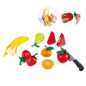 Hape Kitchen Healthy Fruits Food Playset, 8 Pieces, Kid's Wooden Toys - 1 of 4