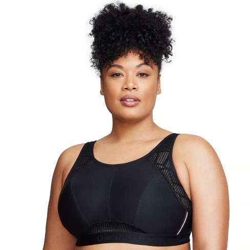 Glamorise Womens No-sweat Mesh Sports Wirefree Bra 1068 Black : Target