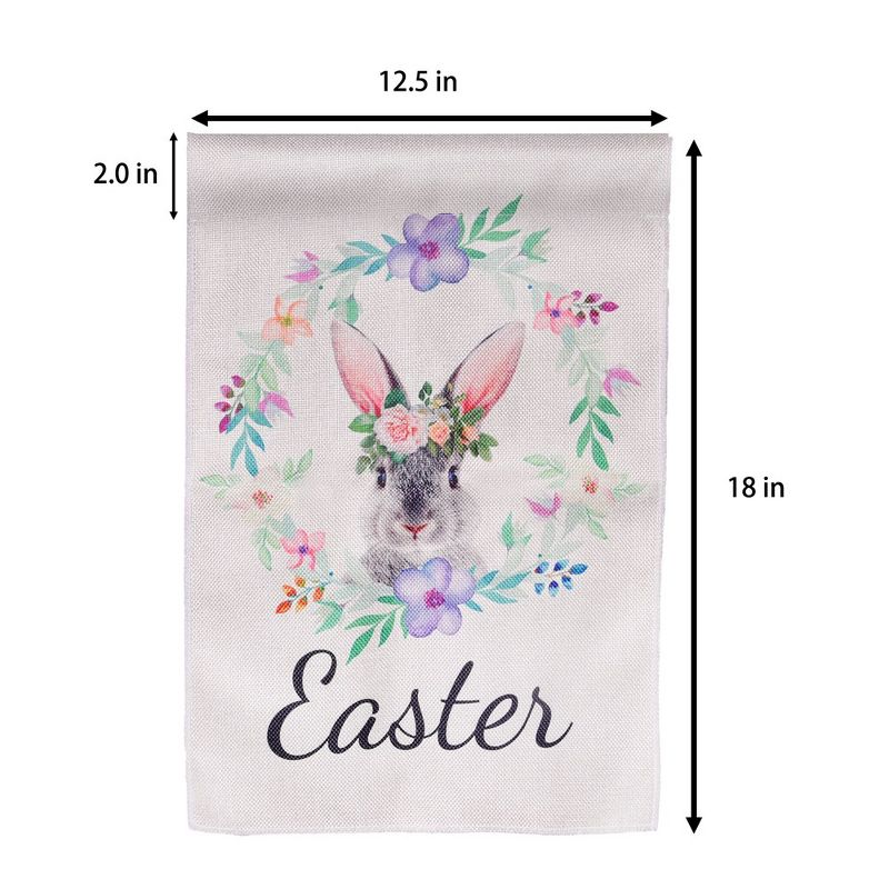 Nifti Nest Easter Flag - Floral Bunny, 2 of 8