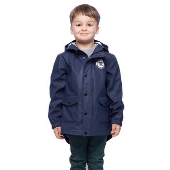 Rokka&Rolla Boys' and Toddlers' Waterproof Rain Coats Rubberized Jackets