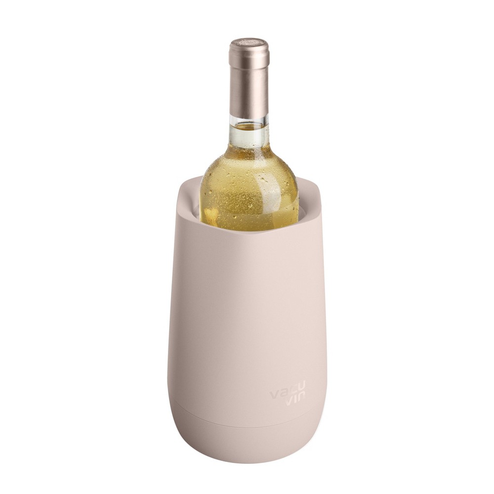 Photos - Barware VacuVin Vacu Vin Hexo Active Cooler Sand: BPA-Free Wine Chilling Bucket, Off-White, ABS Material, 2-Piece Set, 8" Height 