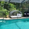 Outside Annisa Chat Set Loveseat and Coffee Tables with 2 Club Chairs-Christopher Knight Home - 3 of 4