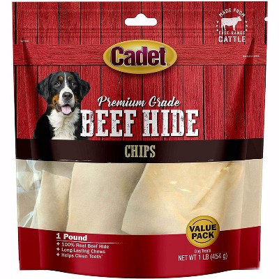 Cadet Rawhide Beef Chips, 1 Pound