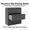 Staples 3-Drawer Lateral File Cabinet Letter/Legal Size Lockable 40.25"H x 36"W x 18.63"D Charcoal - 3 of 4