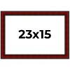 PosterPalooza | Weathered Red Picture Frame - UV Acrylic, Backing Board, Hanging Hardware Included - 2 of 4