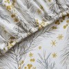Kate Aurora Holiday Essentials Cozy Bed Collection Deep Pocket 100% Cotton Flannel Christmas Gold Pines 4 Piece Sheet Set - 3 of 3