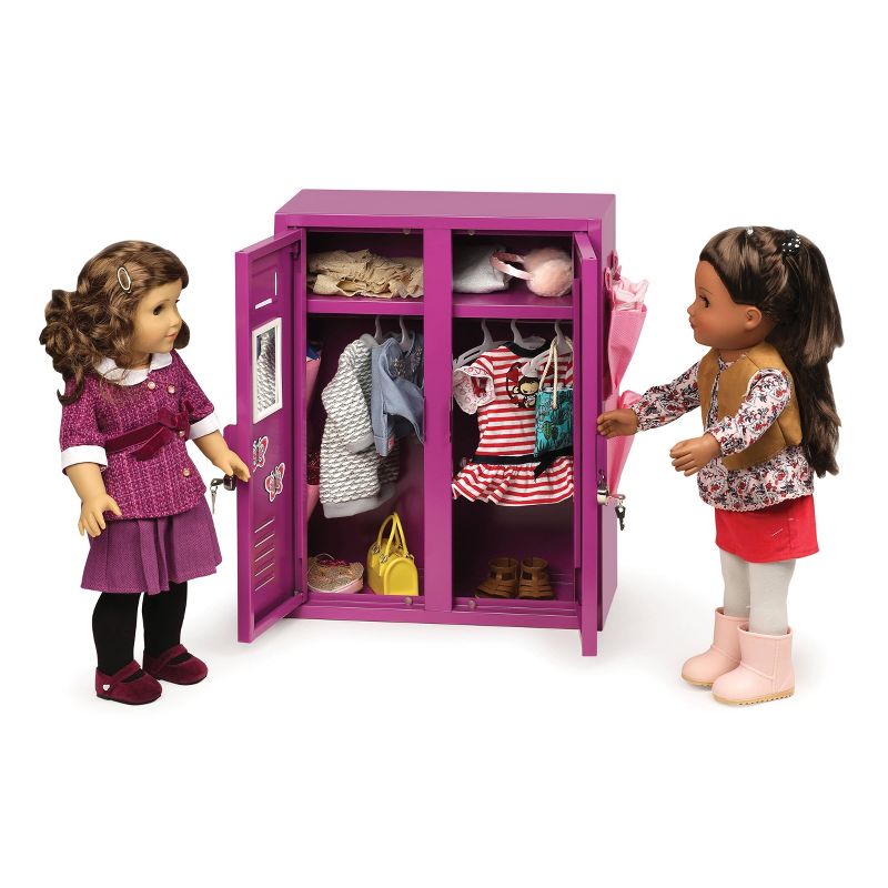 School Style Double Doll Locker - Purple, 6 of 8
