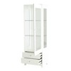 ACEPANO 71 in. H Freestanding Soft-Padded Display Cabinet with Top Lighting, Glass Doors & Adjustable Shelves-White - 2 of 4
