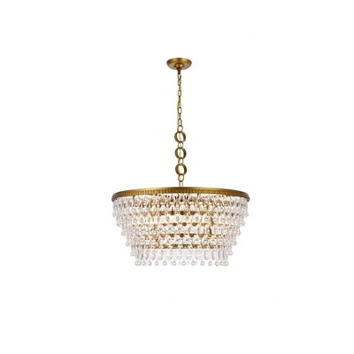 Elegant Lighting Nordic 6 - Light Chandelier in  Brass