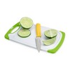 True Small Cutting Board with Paring Knife, Cutting Board and Knife Set, Fruit and Vegetable, Lemon and Lime board, Cutting Board Set of 2, Green - 3 of 4