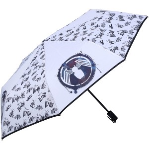 Disney Marvel Venom Collapsible Umbrella for Kids - Black/White - 1 of 3
