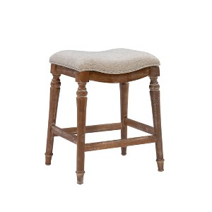 Brayden Big and Tall Backless Wood Counter Height Barstool - Powell - 1 of 4