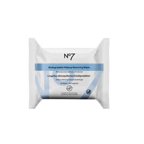 No7 Biodegradable Unscented Makeup Removing Wipes - 30ct : Target