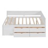NicBex Twin Size Wooden Daybed, Modern Sofa Bed Frame with 4 Storage Drawers and 3 Open Shelves for Boy and Girl - 4 of 4