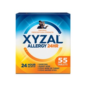Xyzal Allergy Relief Medicine Tablets - Levocetirizine Dihydrochloride - 55ct - 1 of 4