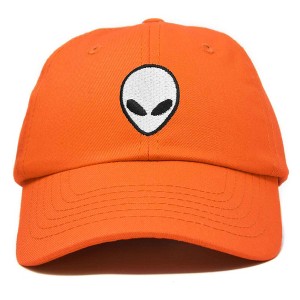 Dalix Alien Embroidered UFO Dad Hat Cotton Baseball Cap Adjustable Mens - 1 of 4